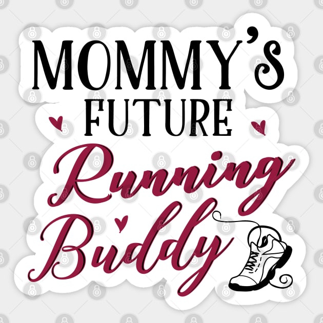Running Mom and Baby Matching T-shirts Gift Sticker by KsuAnn